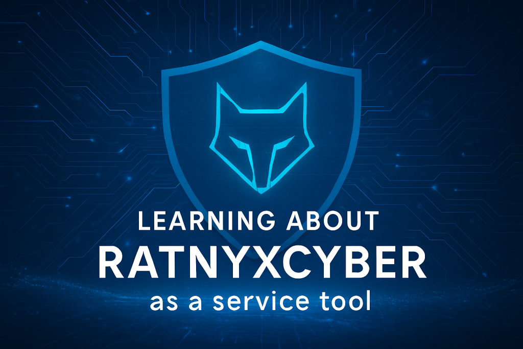 Learning about ratnyxcyber as a secret service tool (RAASST)